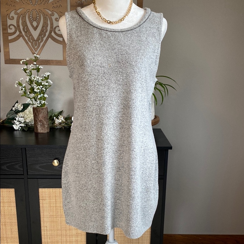 White House Black Market Gray Sheath Dress